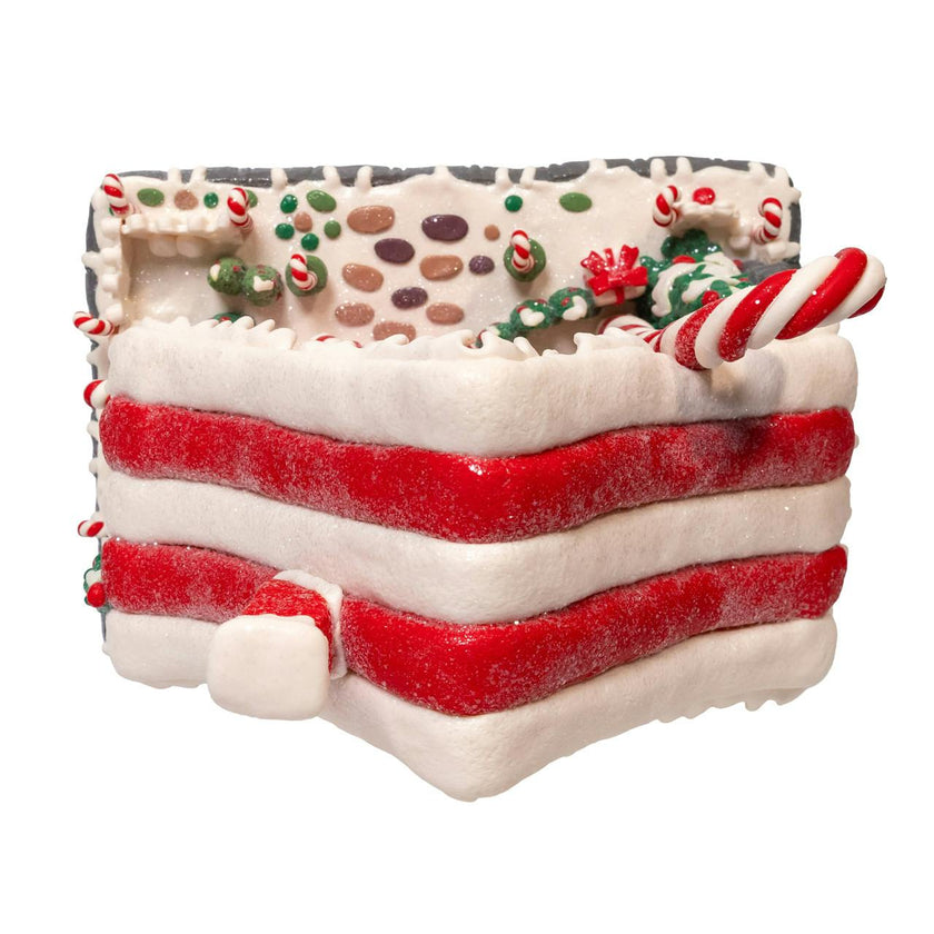 Kurt Adler 10.5-Inch Battery Operated LED Candy Cane Lane House
