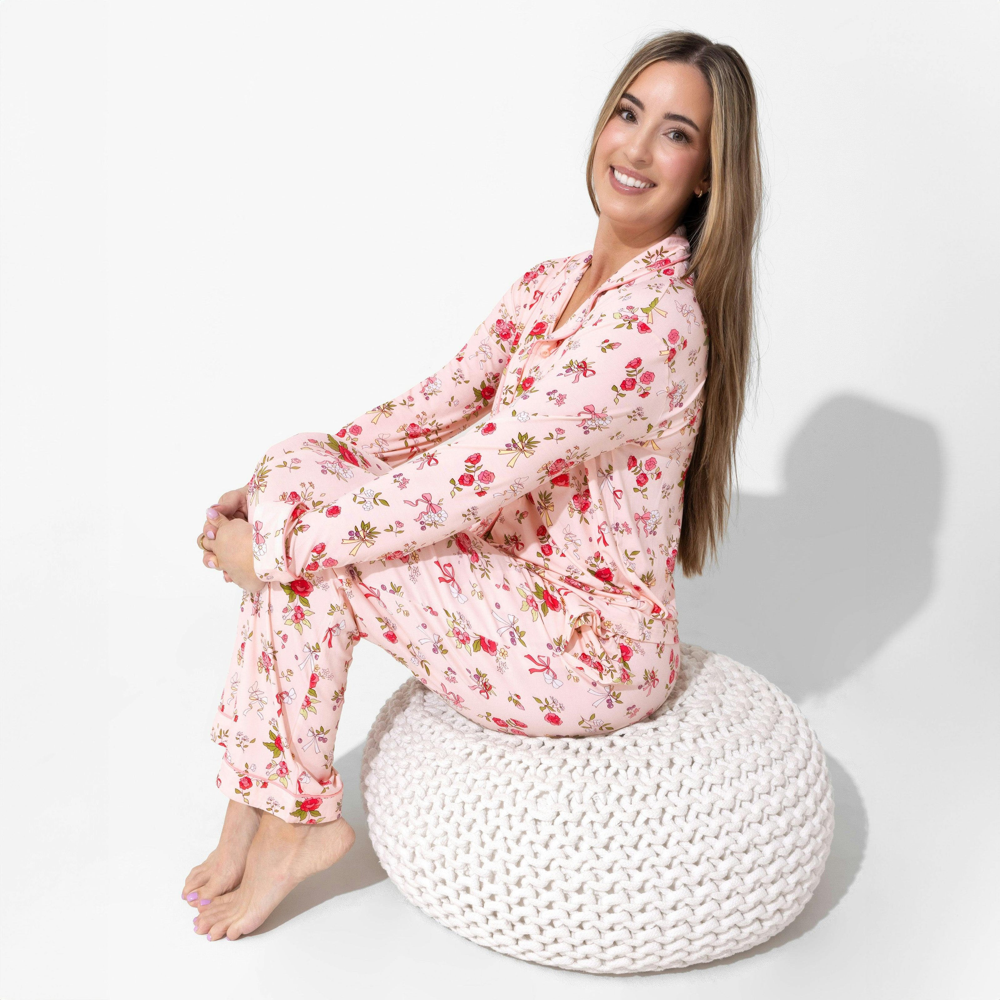 Bows & Blooms Bamboo Women's Pajama Set
