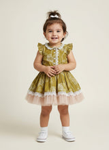 Kate Full Skirt and Top Set Green