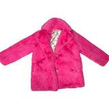 Hot Pink Faux Fur Coat