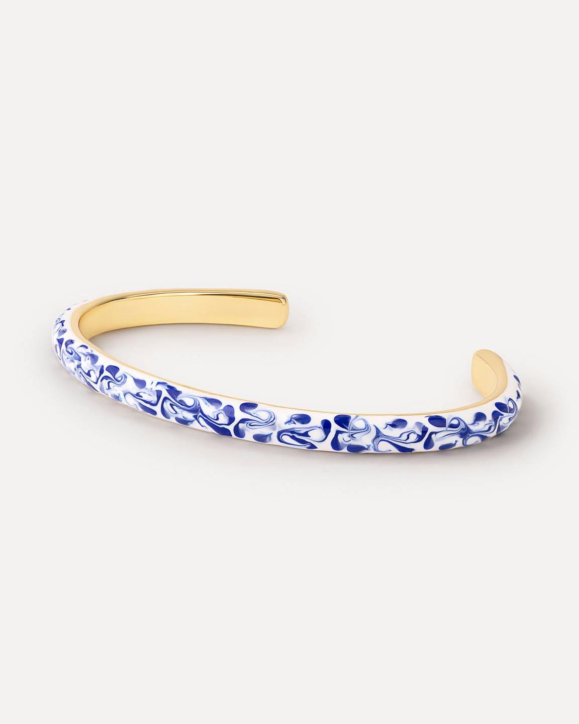 Cuff Bracelet - Arlo Marble Blue