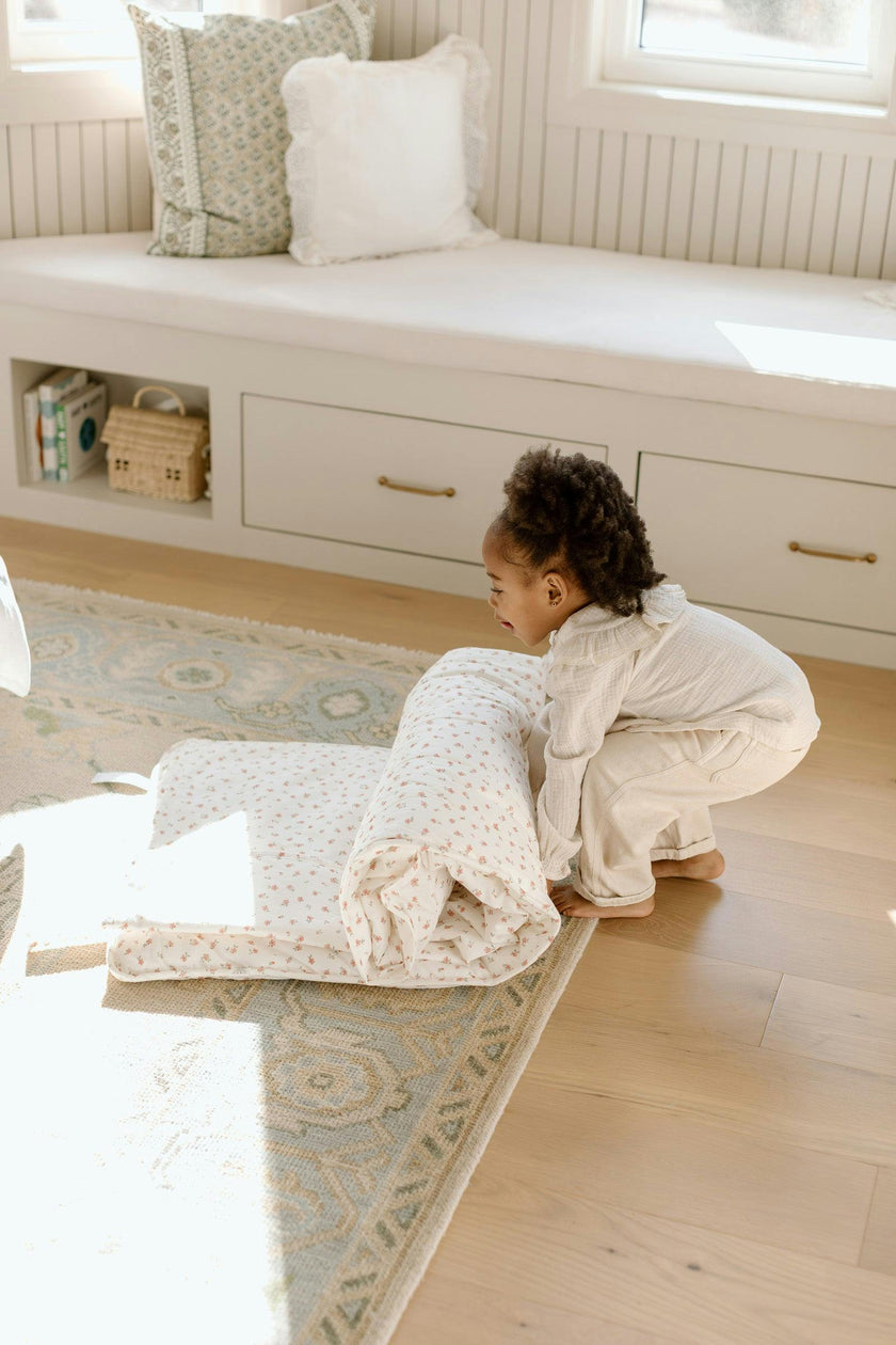 Organic Toddler Nap Roll-N-Rest Mat Set