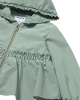 Gray Hooded Zip Jacket
