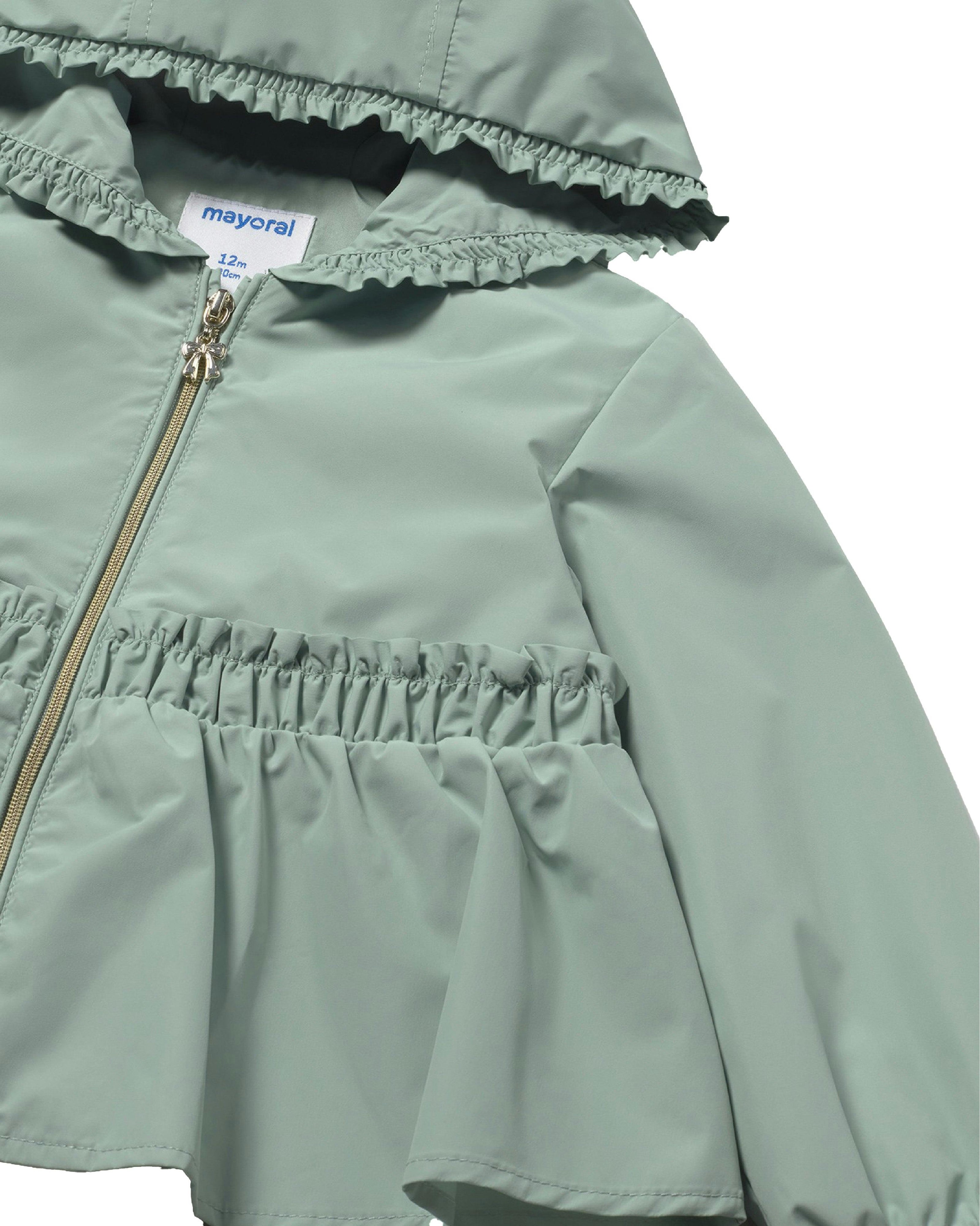 Gray Hooded Zip Jacket