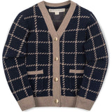 Organic Long Sleeve Boyfriend Cardigan Sweater, Blue