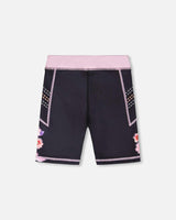 Athletic Biker Shorts In Recycled Polyester Black
