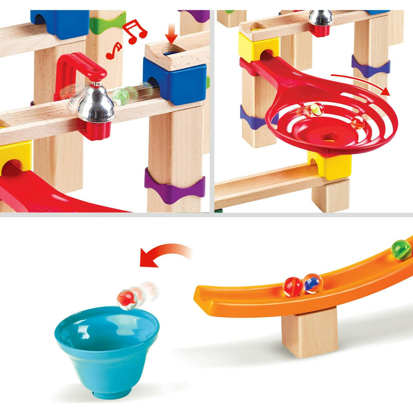 Marble Run Tricks n' Twists DIY Wood Building Racetrack