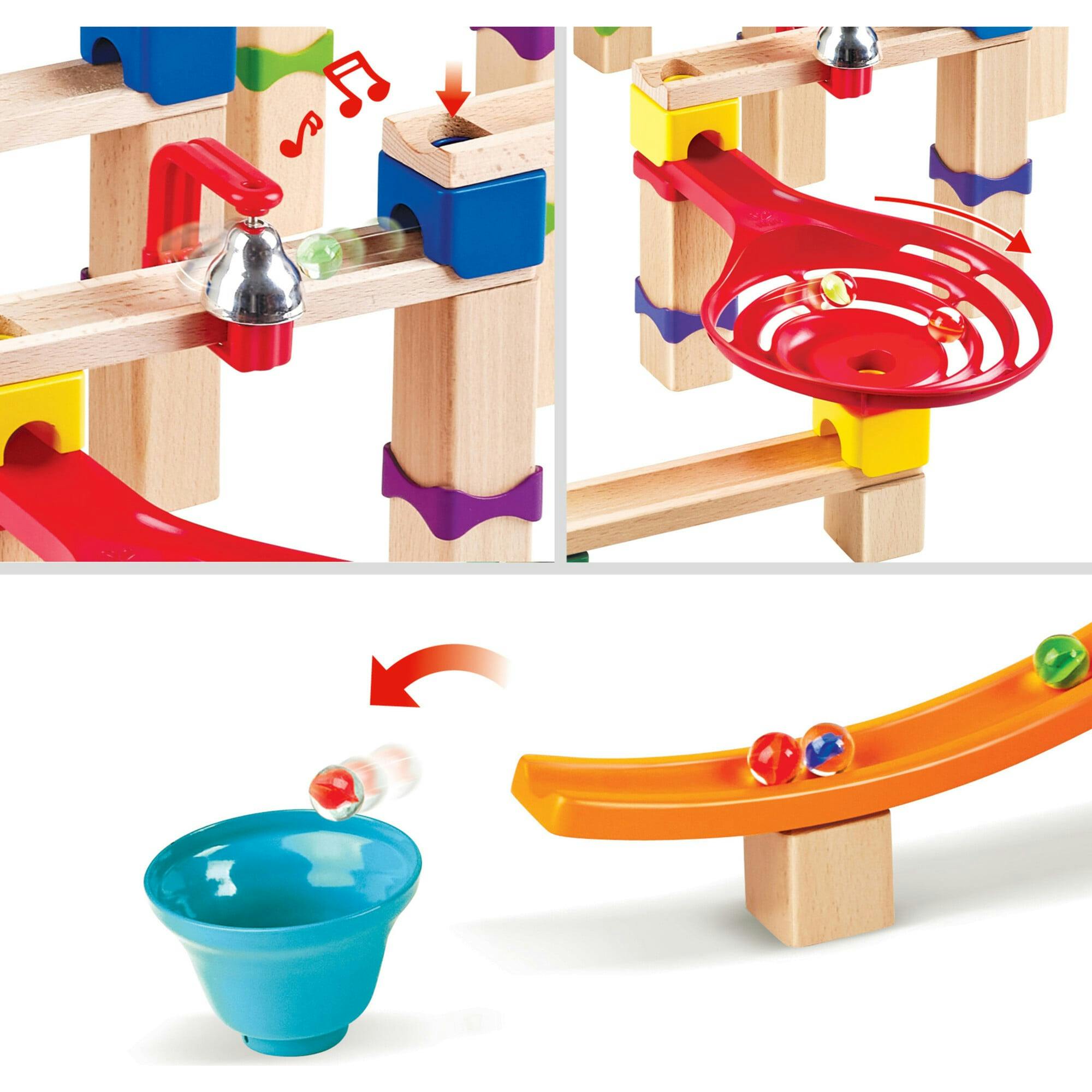 Marble Run Tricks n' Twists DIY Wood Building Racetrack