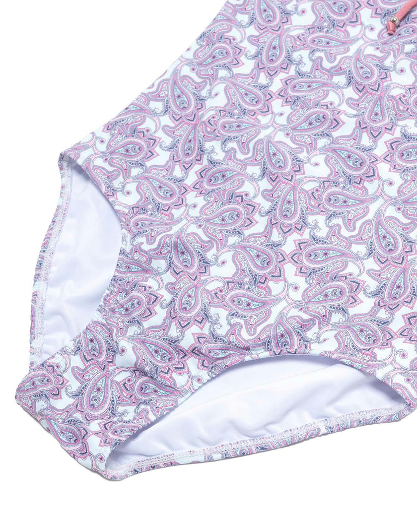 One Piece Swimsuit with Tie Front