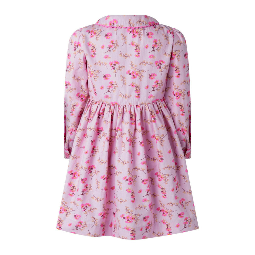 Floral Foxglove Button-Front Dress