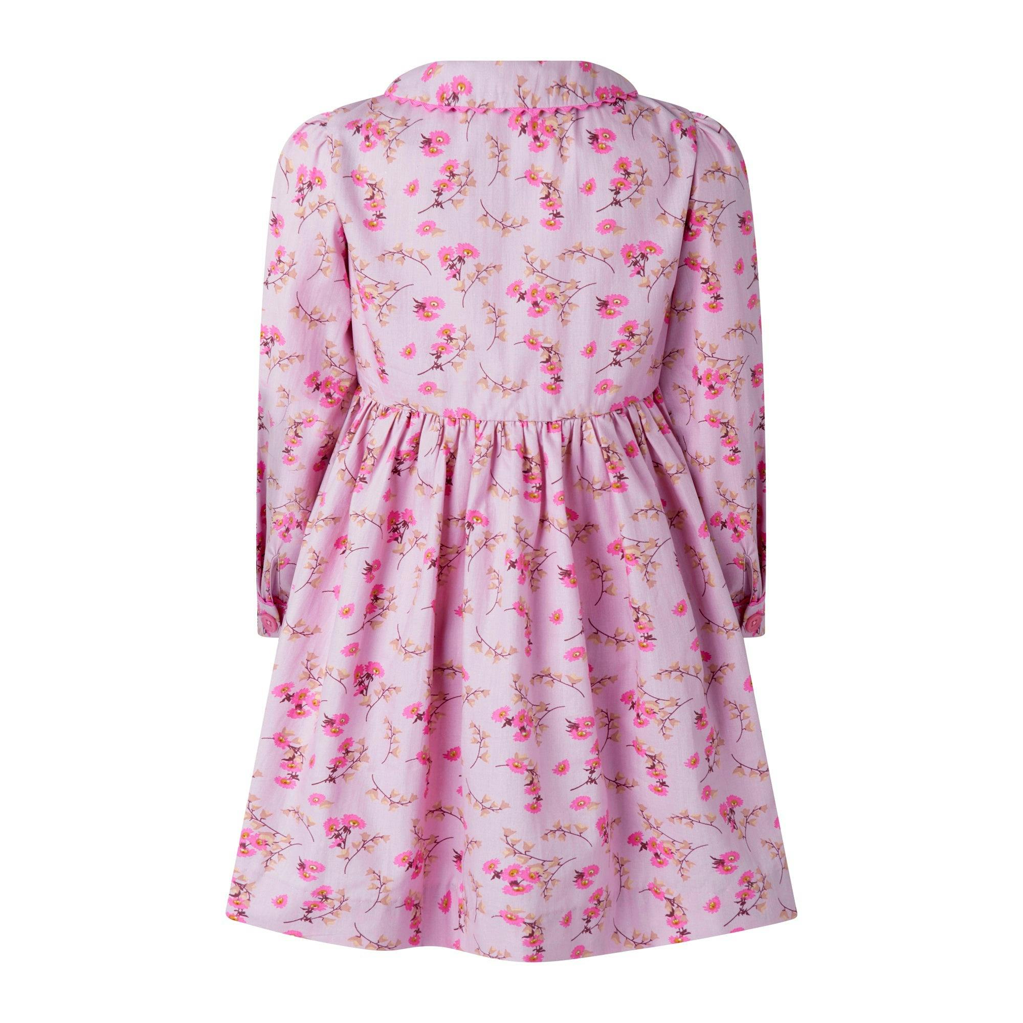 Floral Foxglove Button-Front Dress