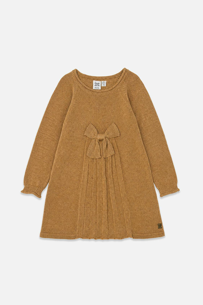 Knitted Dress Brown Cinnamon