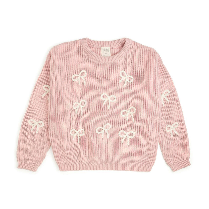 All Over Bows Knit Sweater