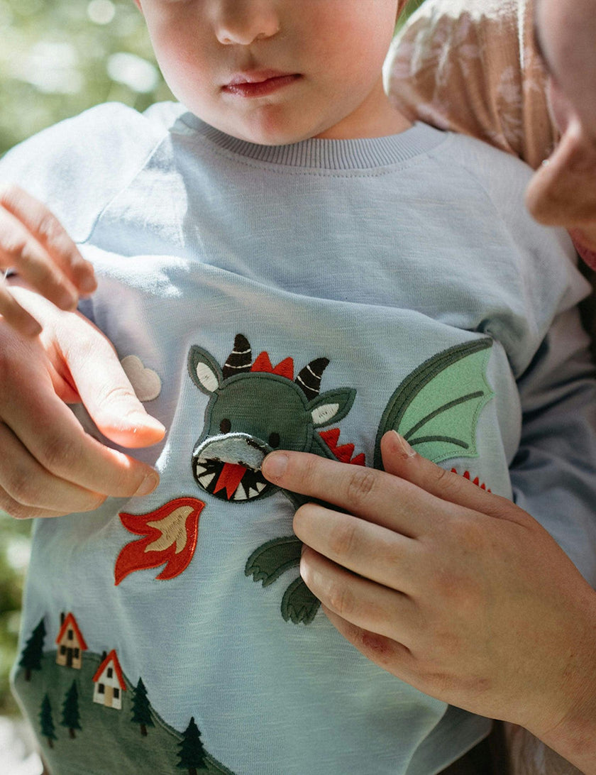 Dragon Tee & Cargo Pant Set Ice