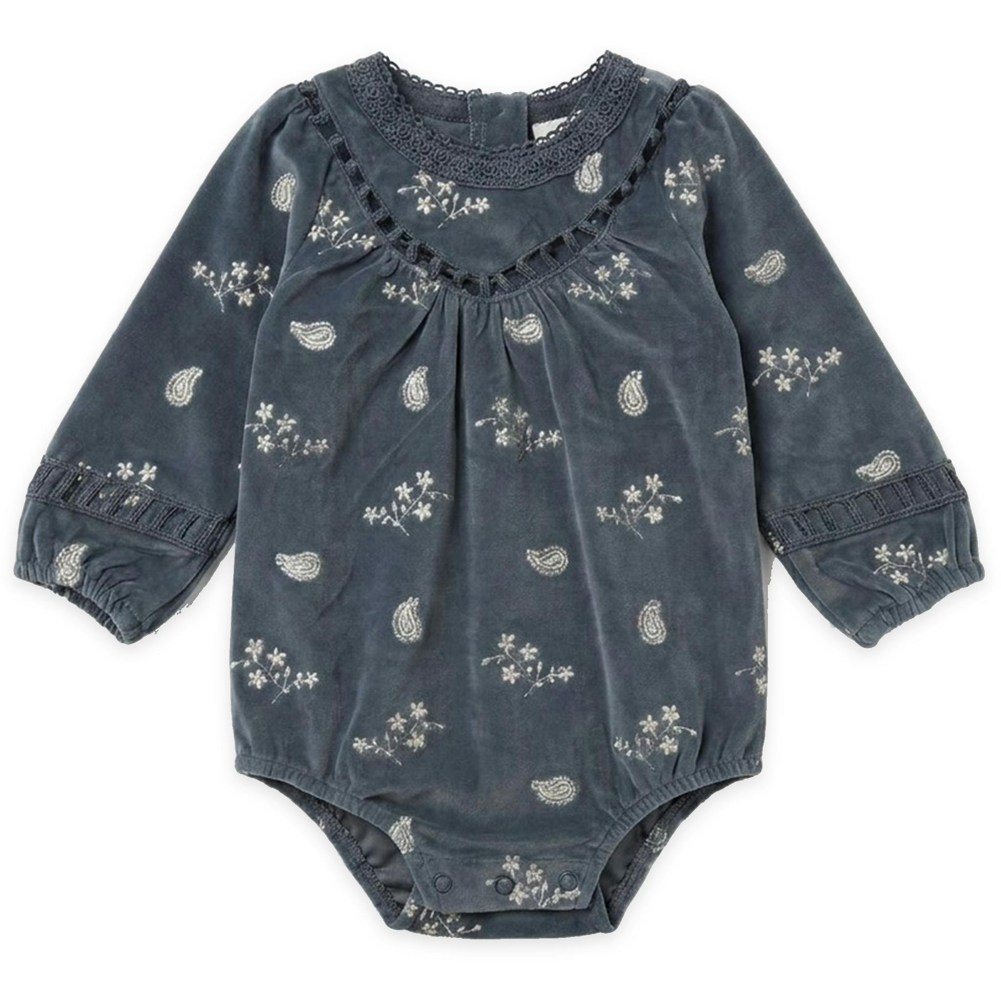 Embroidered velour Bubble