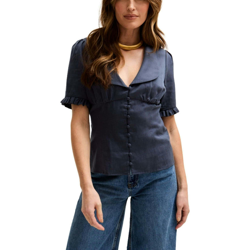 Rachel Vintage Inspired Short Sleeve Shirt
