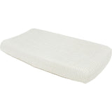 Cotton Muslin Changing Pad Cover - Tan Gingham