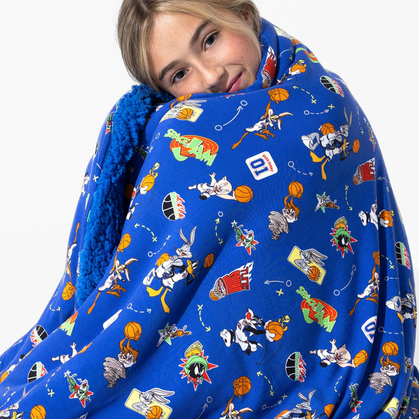 Space Jam Bamboo Sherpa Blanket