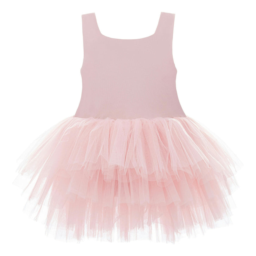 Pink Blush Solid Tutu Dress