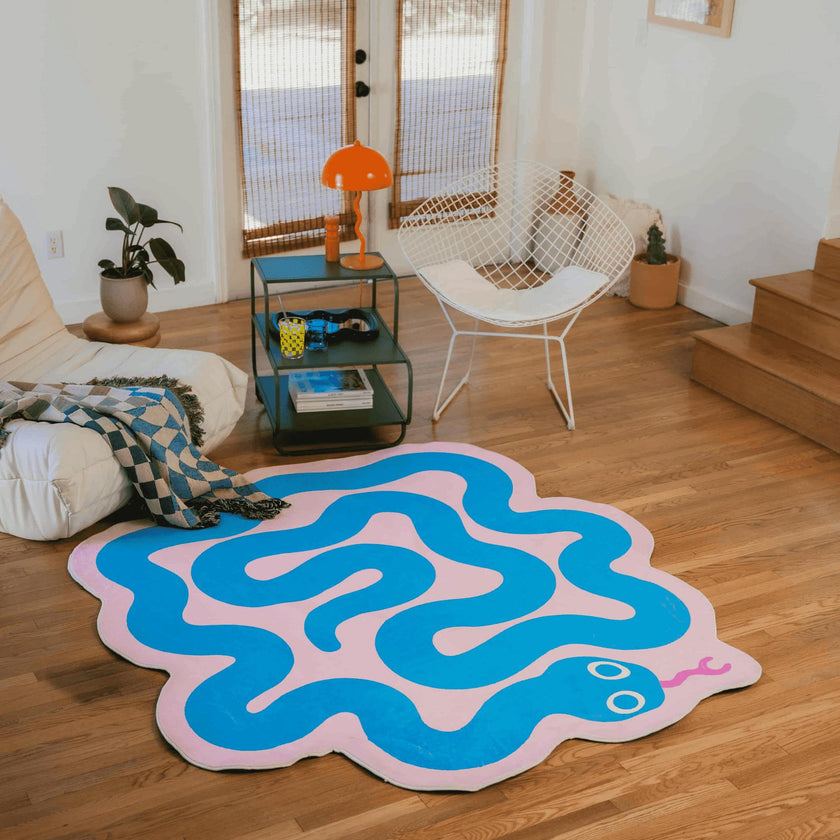 Spiral Snake Design Rug by Johann Banta
