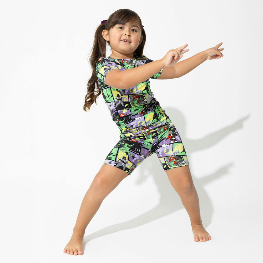 Batman Baddies Bamboo Kids Pajama Short Set
