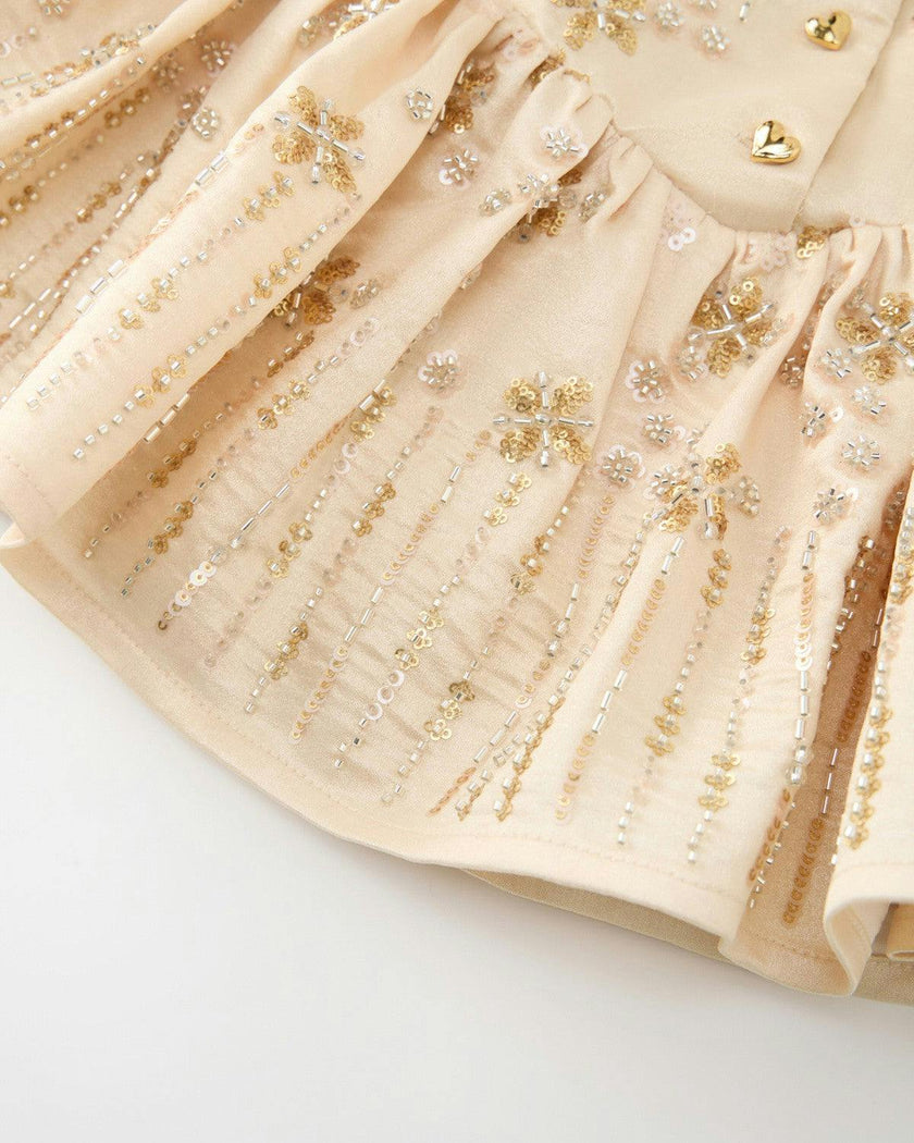 Adriana Beaded Mini Skirt