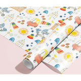 Baby Shower Icons Gift Wrap