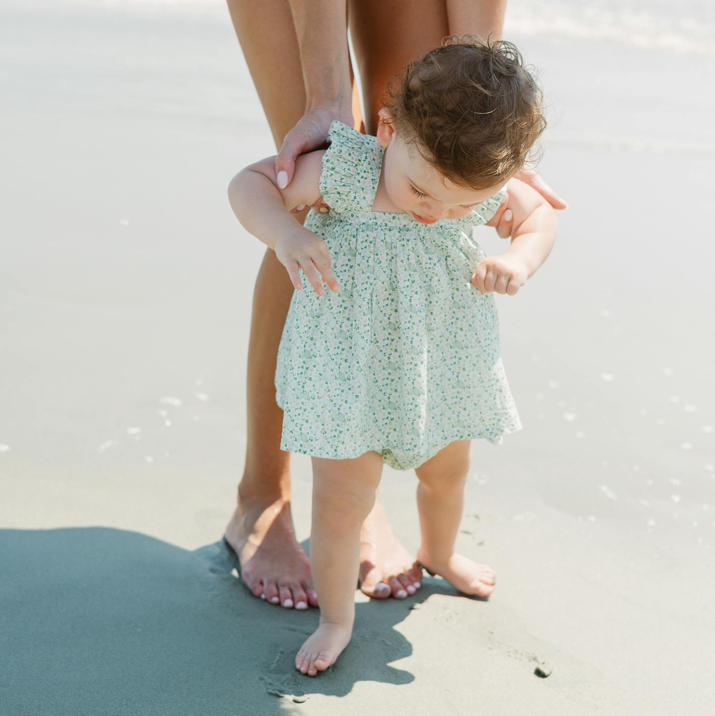 baby sea marsh floral flutter tank bloomer set