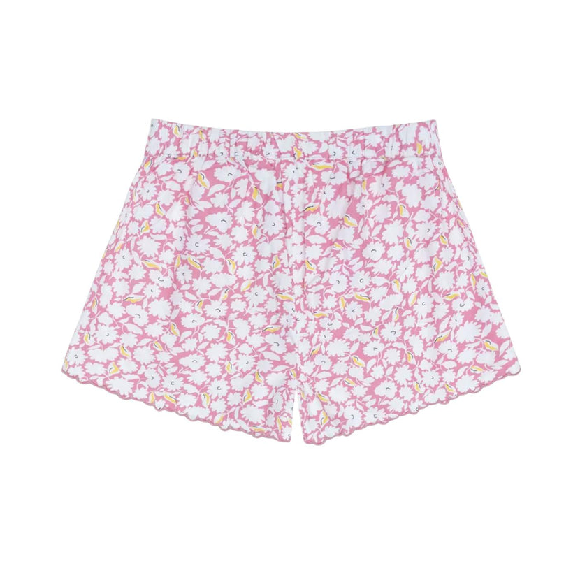 girls blush bloom scalloped short