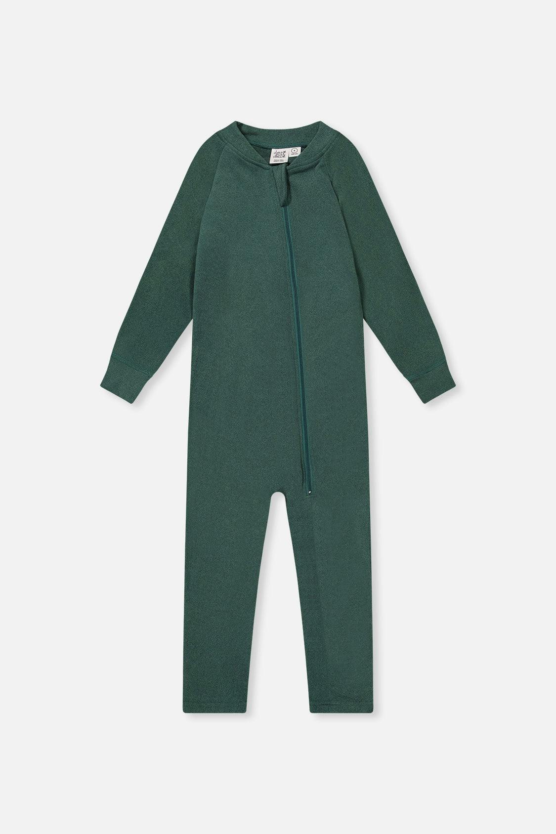 Baby One Piece Thermal Underwear Sage Green