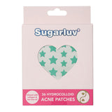 Watermelon + Cucumber Micellar Water Wipes and Mint Star Acne Patches Duo
