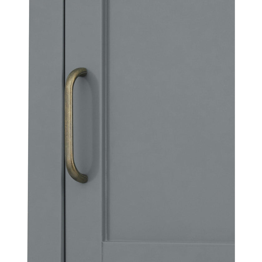 Mercer Mid Century Modern Bathroom Linen Tower Storage with Two Doors