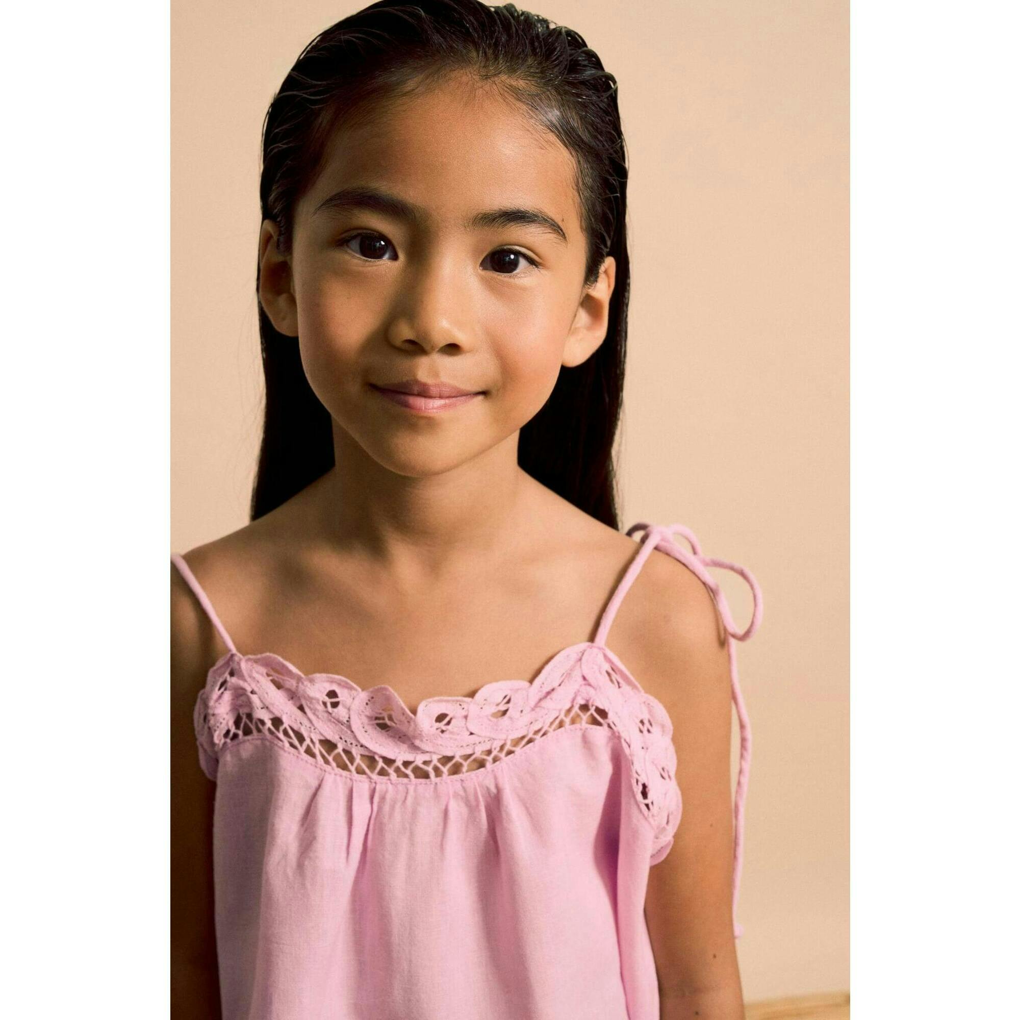 ISLA LACE TOP PINK