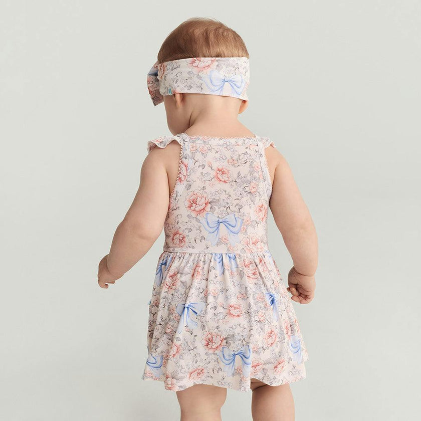 Agatha Ruffled Picot Bodysuit Dress