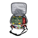 Junior Backpack with Lunch Box and 14oz Water Bottle For School in Street Art