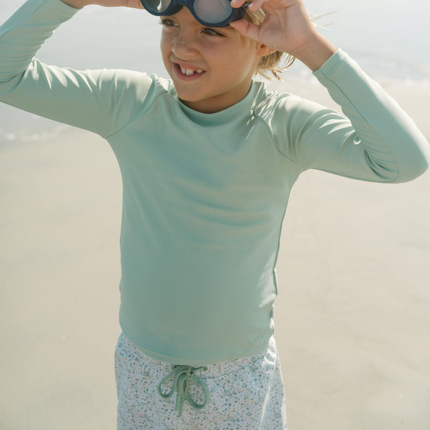 unisex sea marsh green rashguard