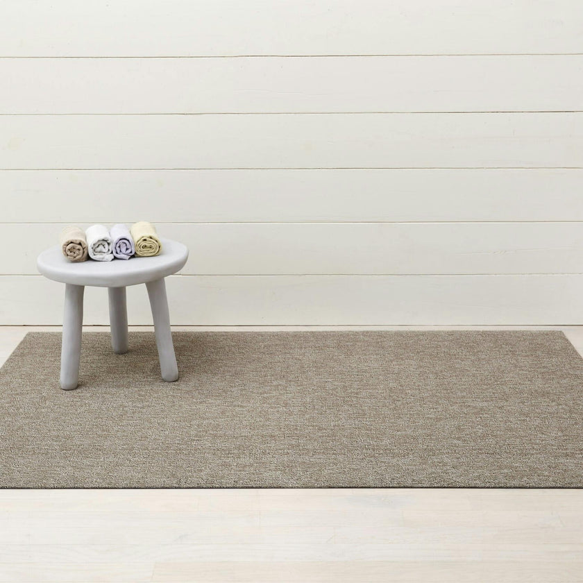 Heathered Shag Floor Mat, Pebble