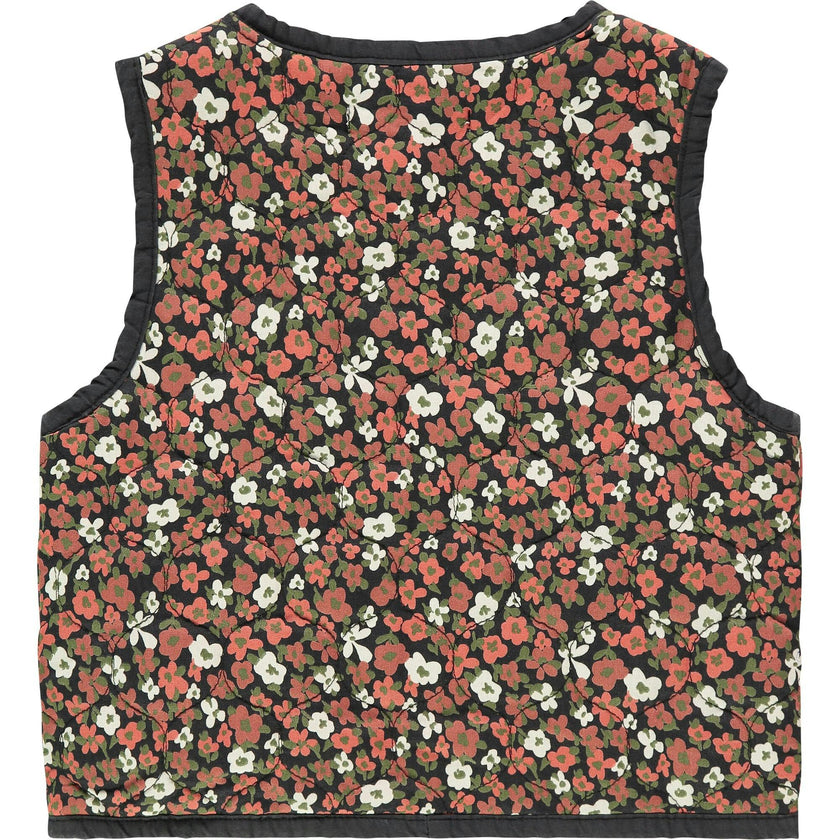 Floral Pattern Sleeveless Vest