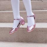 Jr Star Pink Sparkle Heels