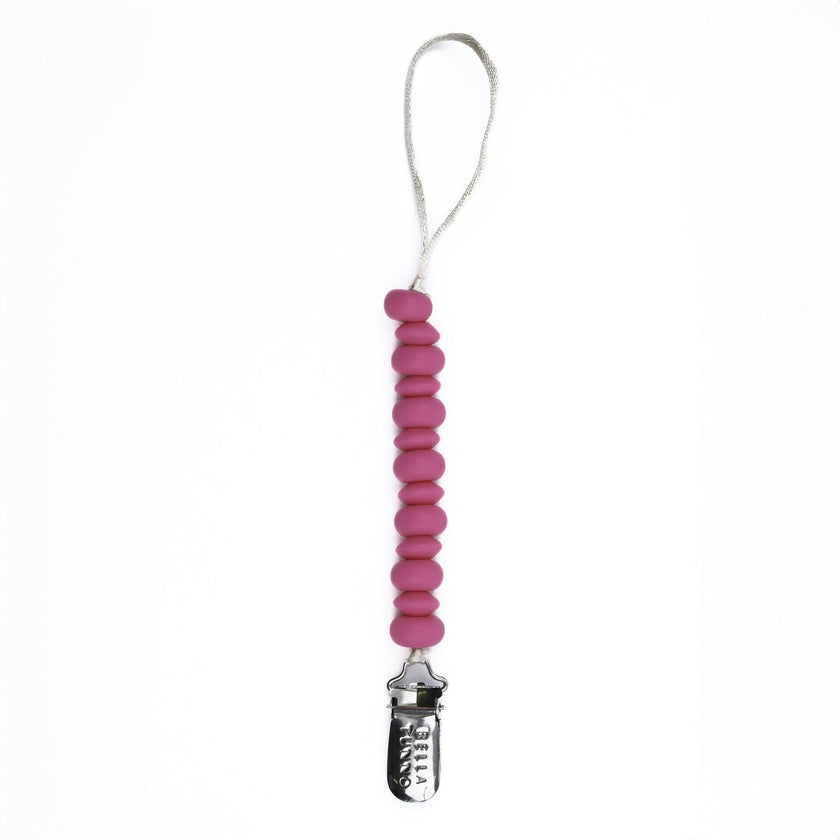 Punch Beaded Silicon Pacifier Clip