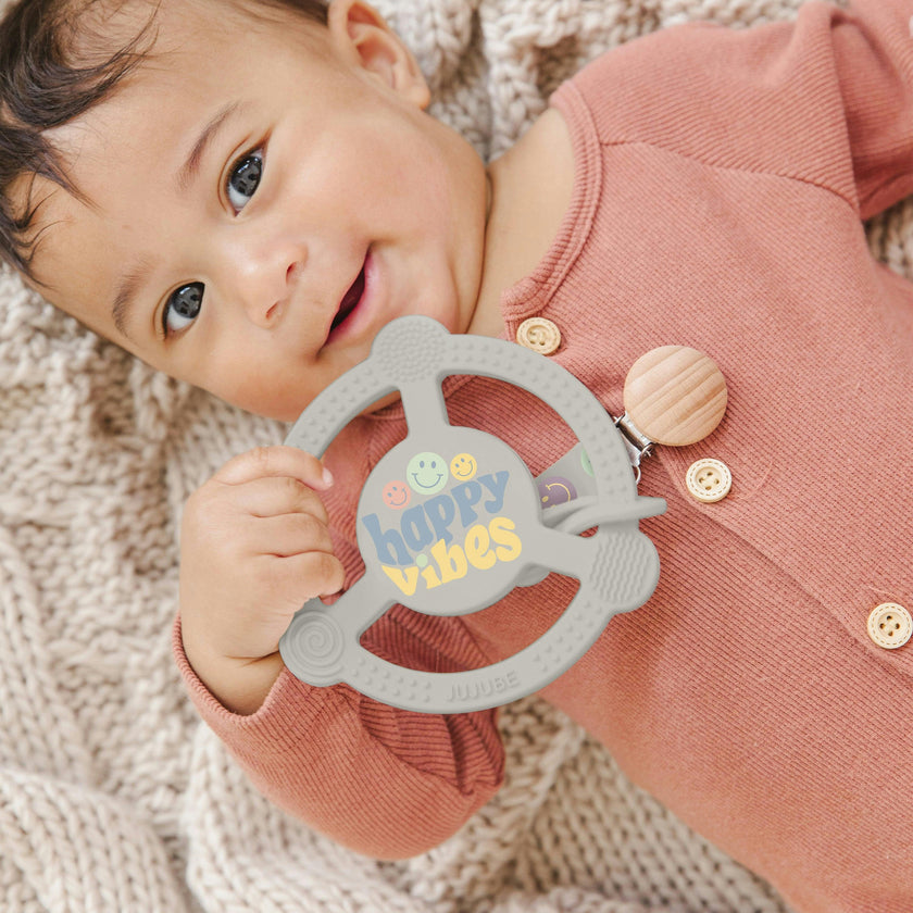JuJuBe × Studio Oh! Silicone Teether Ring With Detachable Clip
