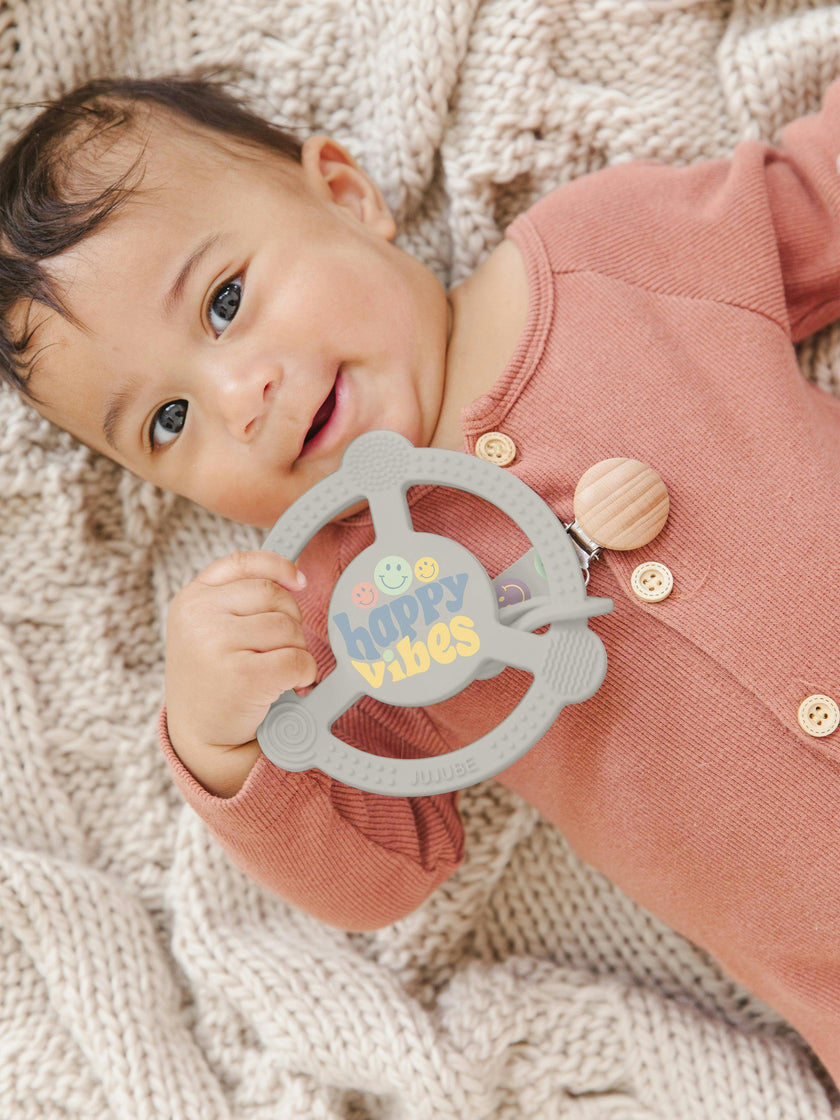 JuJuBe × Studio Oh! Silicone Teether Ring With Detachable Clip