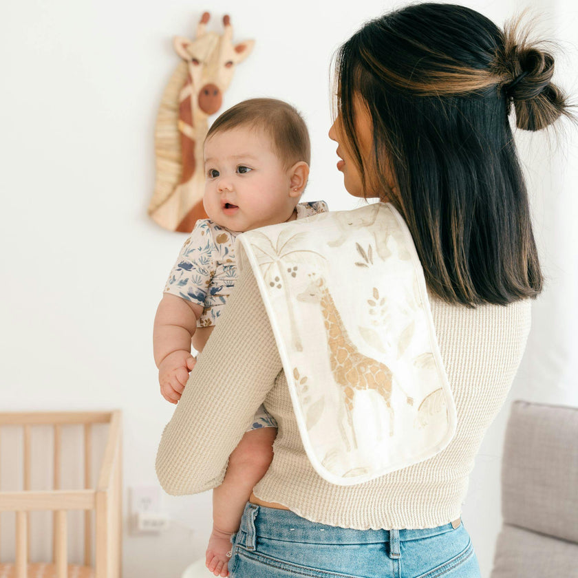 Kendi Safari Animal Cotton Burp Cloth (Set of 3)