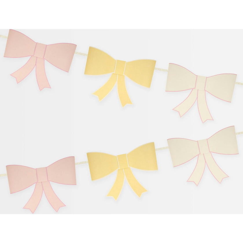 3D Paper Bow Garland