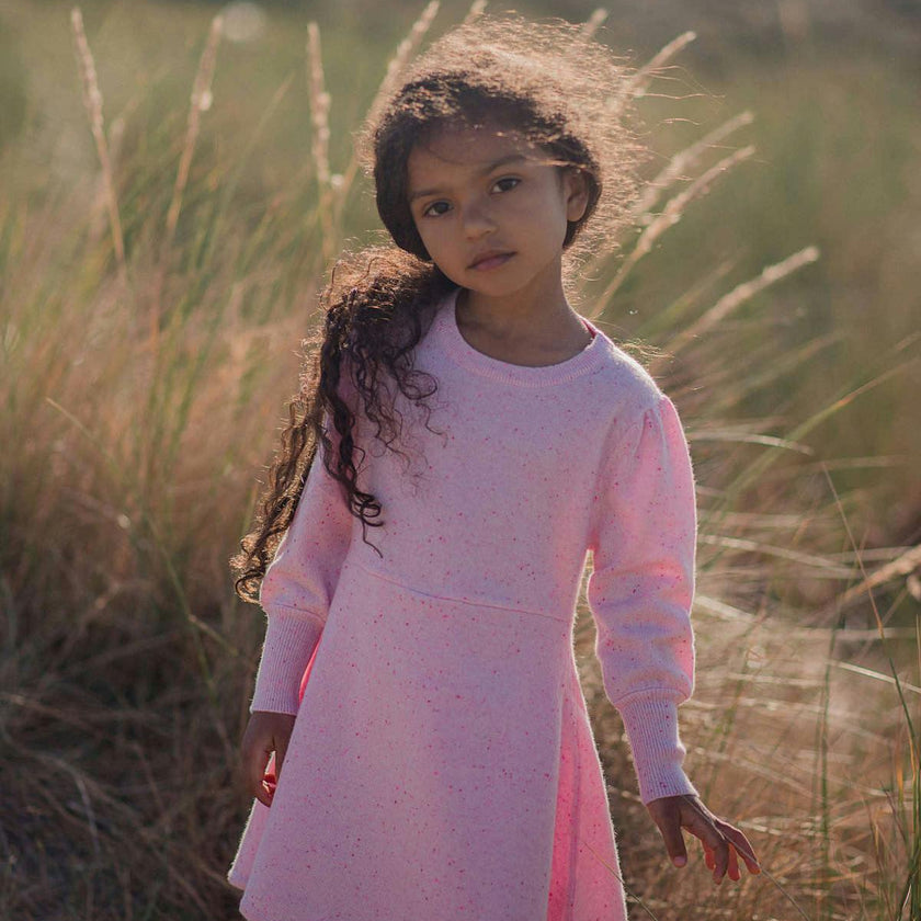 Candy Floss Swing Dress | 100% cashmere