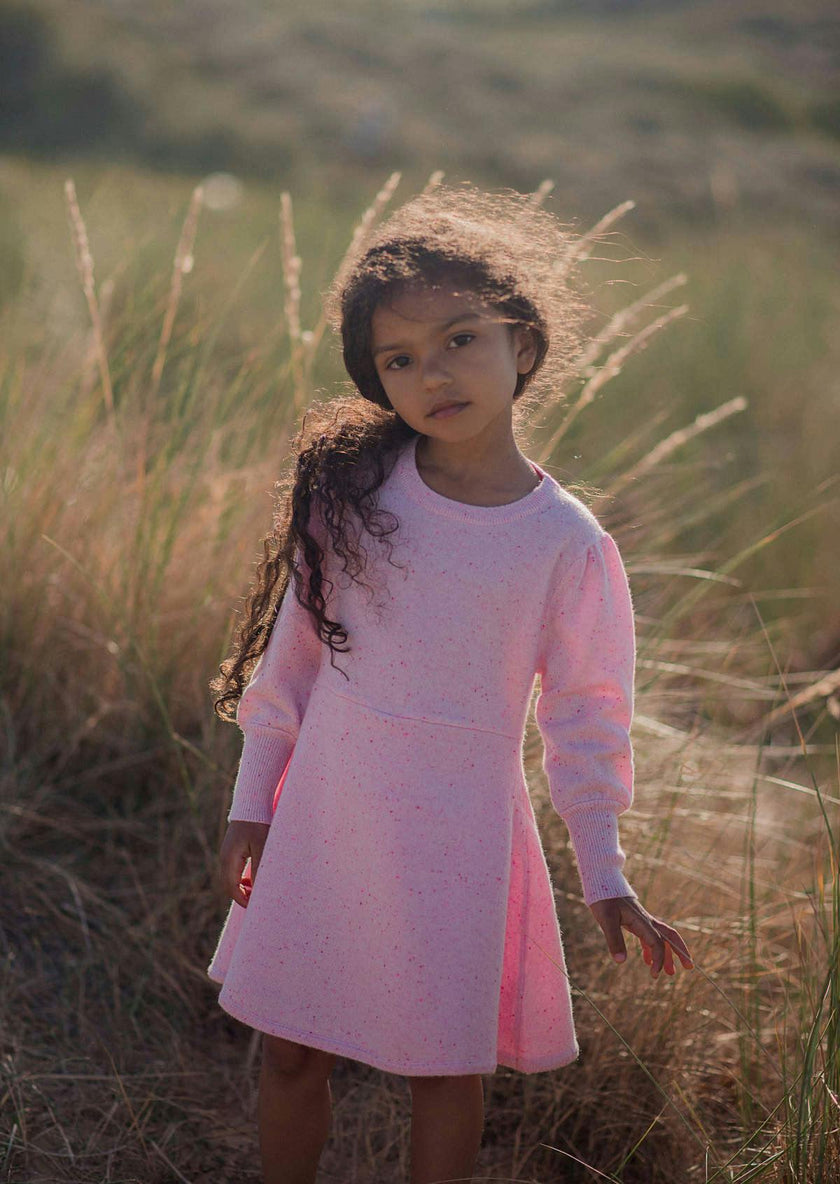 Candy Floss Swing Dress | 100% cashmere