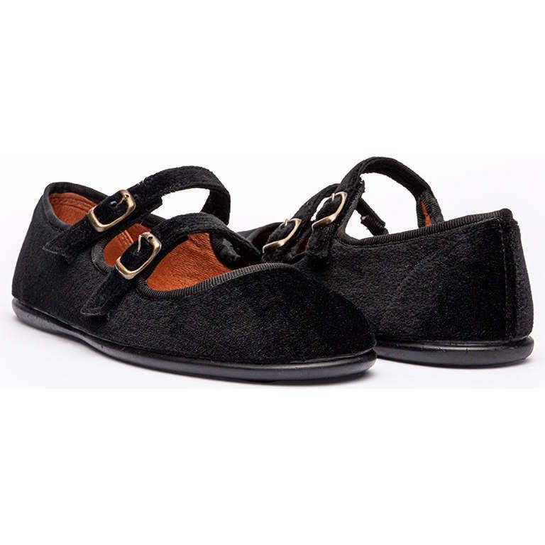 Zahia Velvet Mary Janes