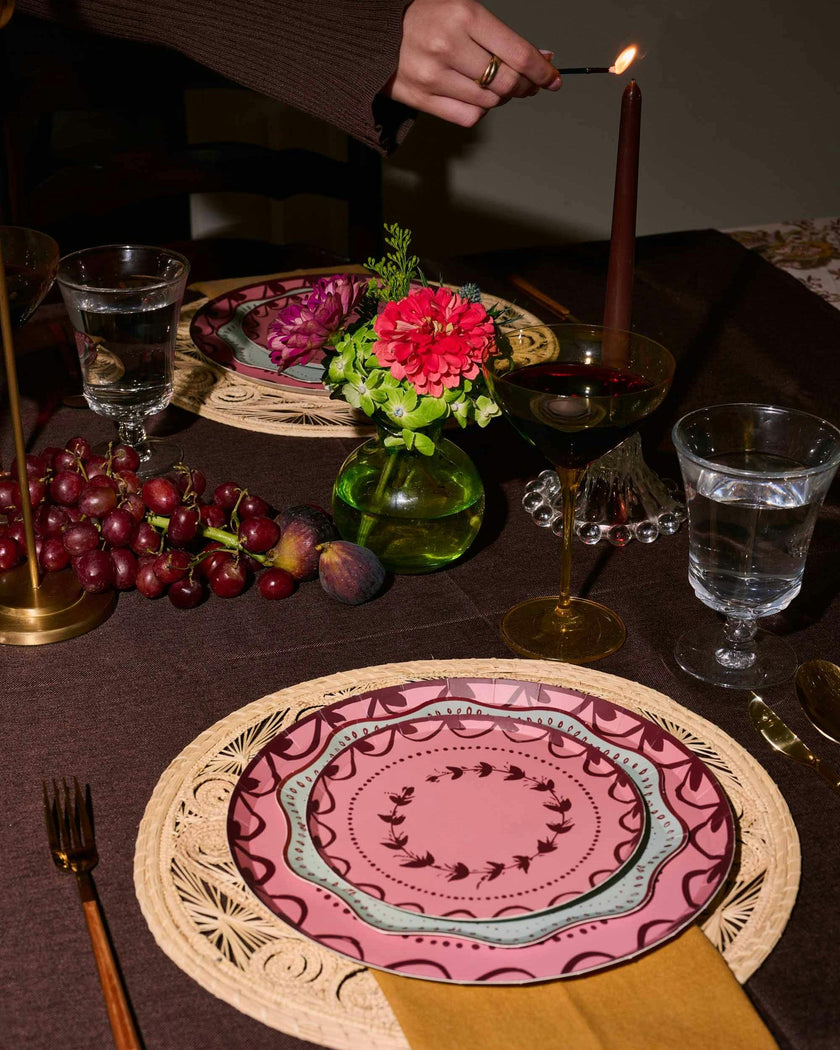 Fête Hors d'Oeuvres Plate Set - Blush