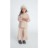 Baby Girls Fuzzy Wide Leg Relaxed Fit Pants