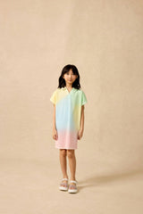 Organic Tunic Dress in Rainbow Sherbet